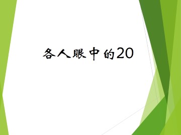 各人眼中的20_课件1