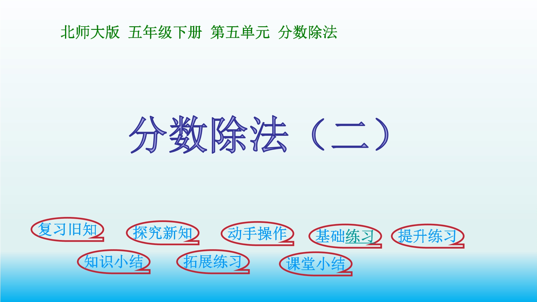 5年级数学北师大版下册课件第5章《分数除法（二》01