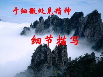于细微处见精神 ----细节描写_课件2