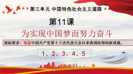 8年级历史部编版下册课件《第11课 为实现中国梦而努力奋斗》(共23张PPT)