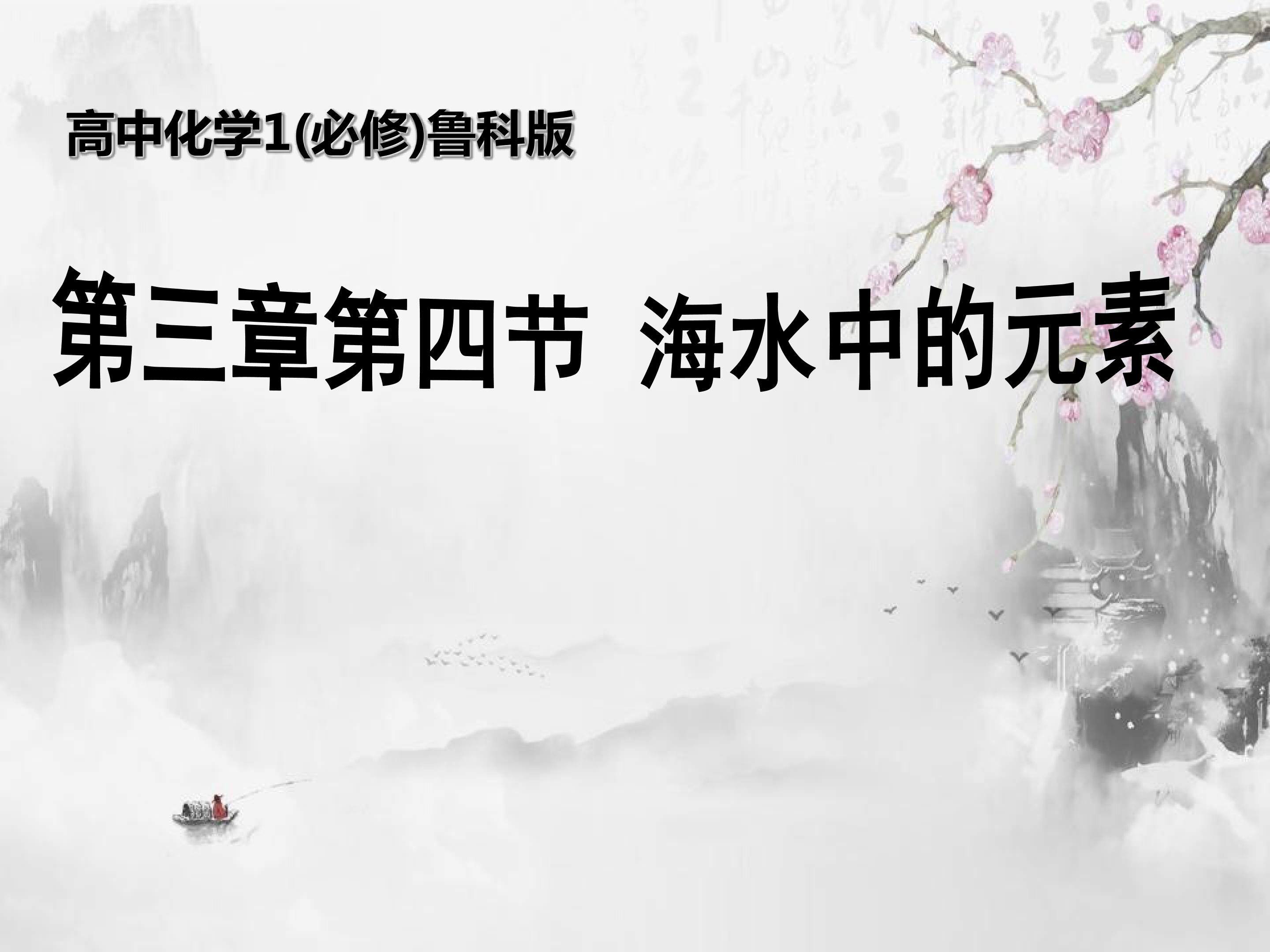 第4节 海水中的元素