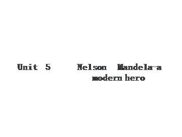 Nelson Mandela - a modern hero_课件44