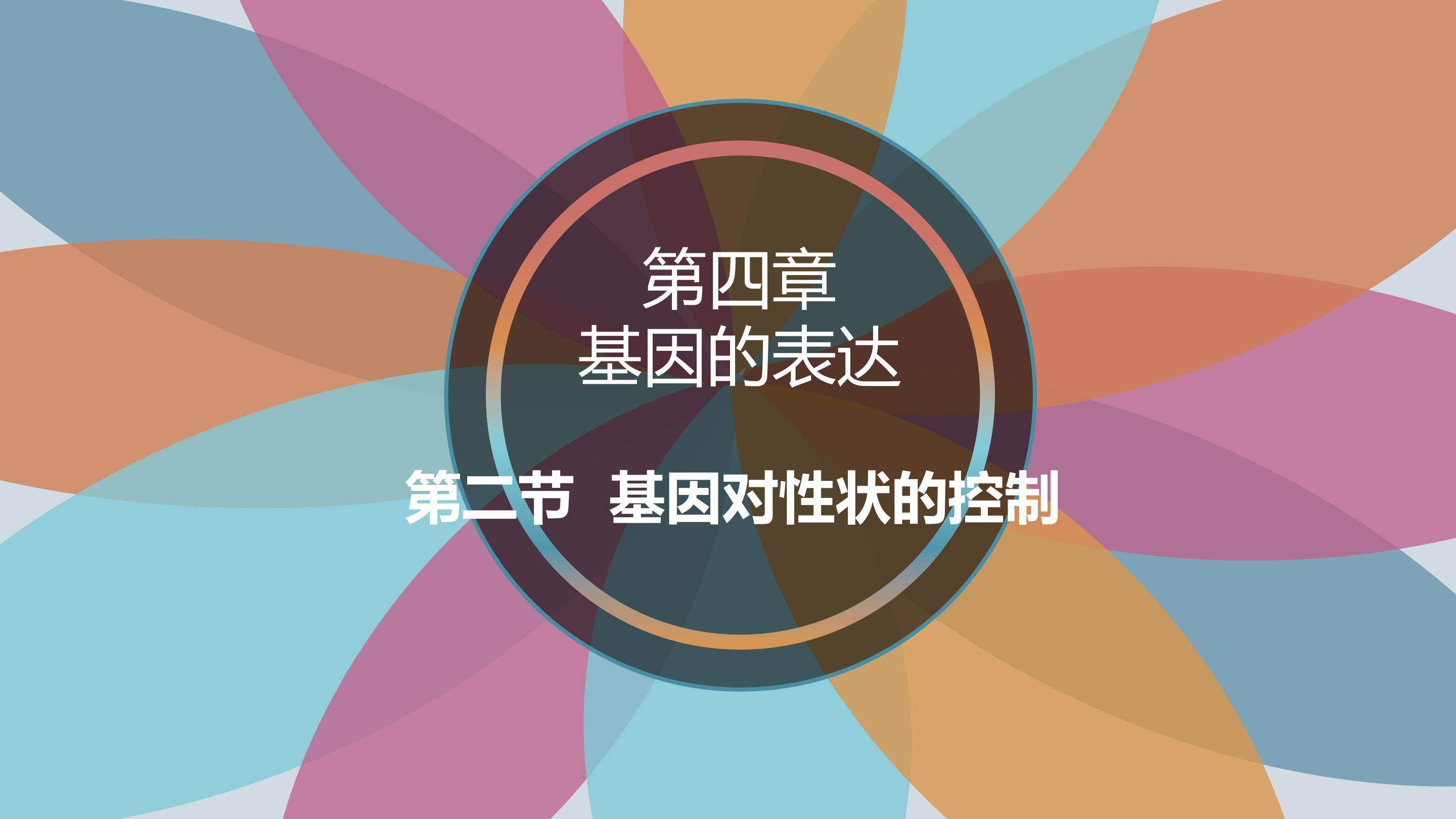 《基因对性状的控制》