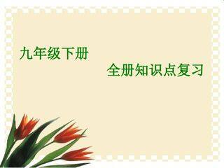 外研九下全册复习课件