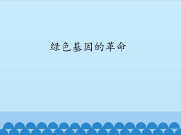 绿色基因的革命_课件1