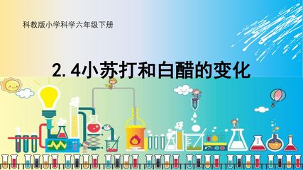 科教版小学科学六年级下册《小苏打和白醋的变化》