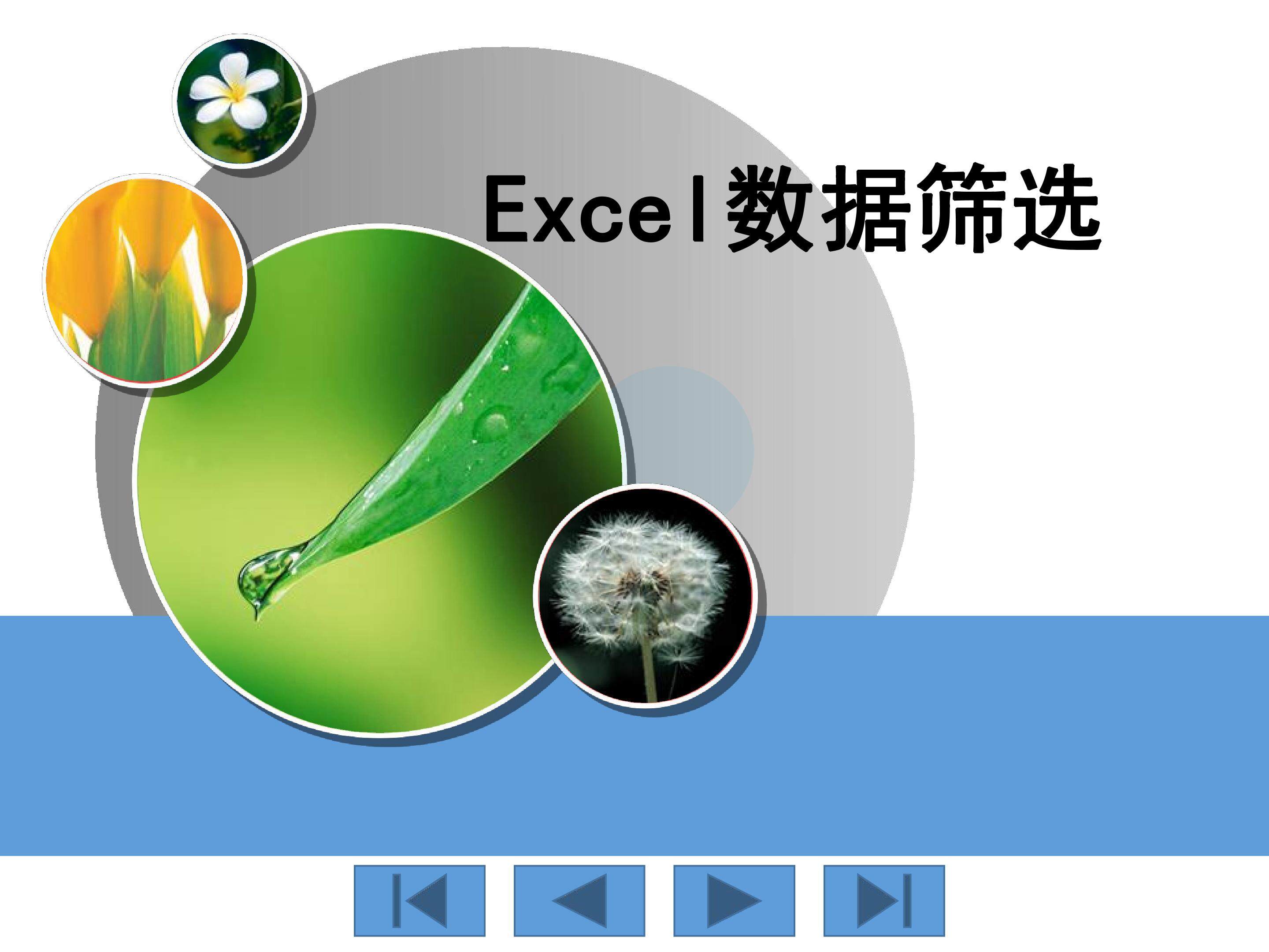 Excel数据筛选