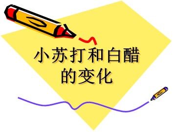 4.小苏打和白醋的变化