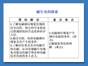 磁生电的探索_课件1