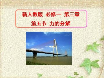 5 力的分解