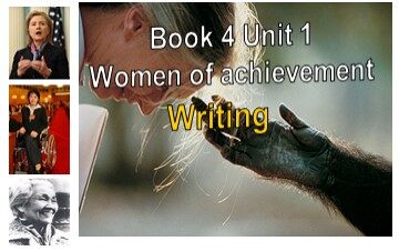 Unit 1 Women of achievement
