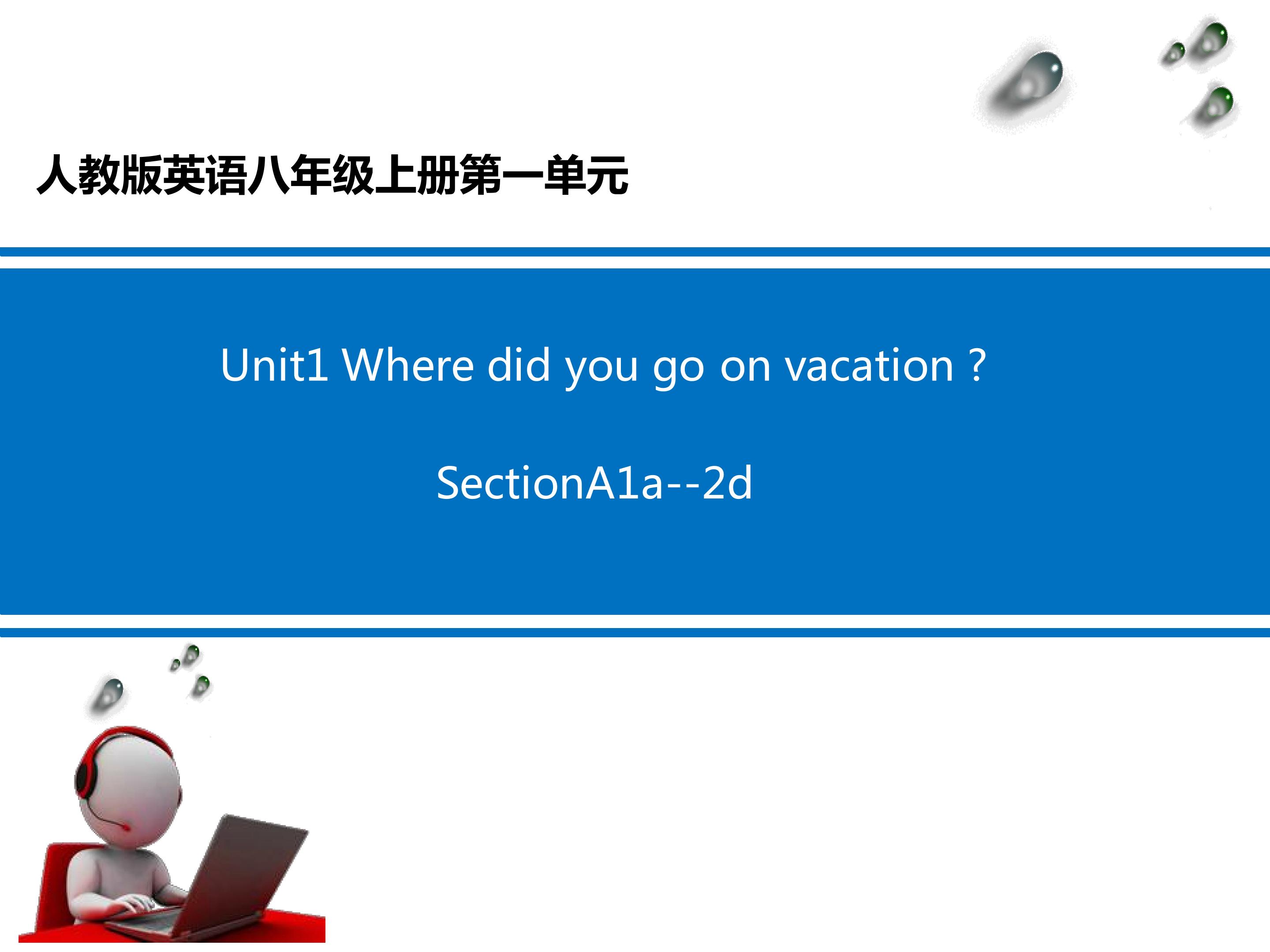 Unit 1 Where did you go on vacation ?