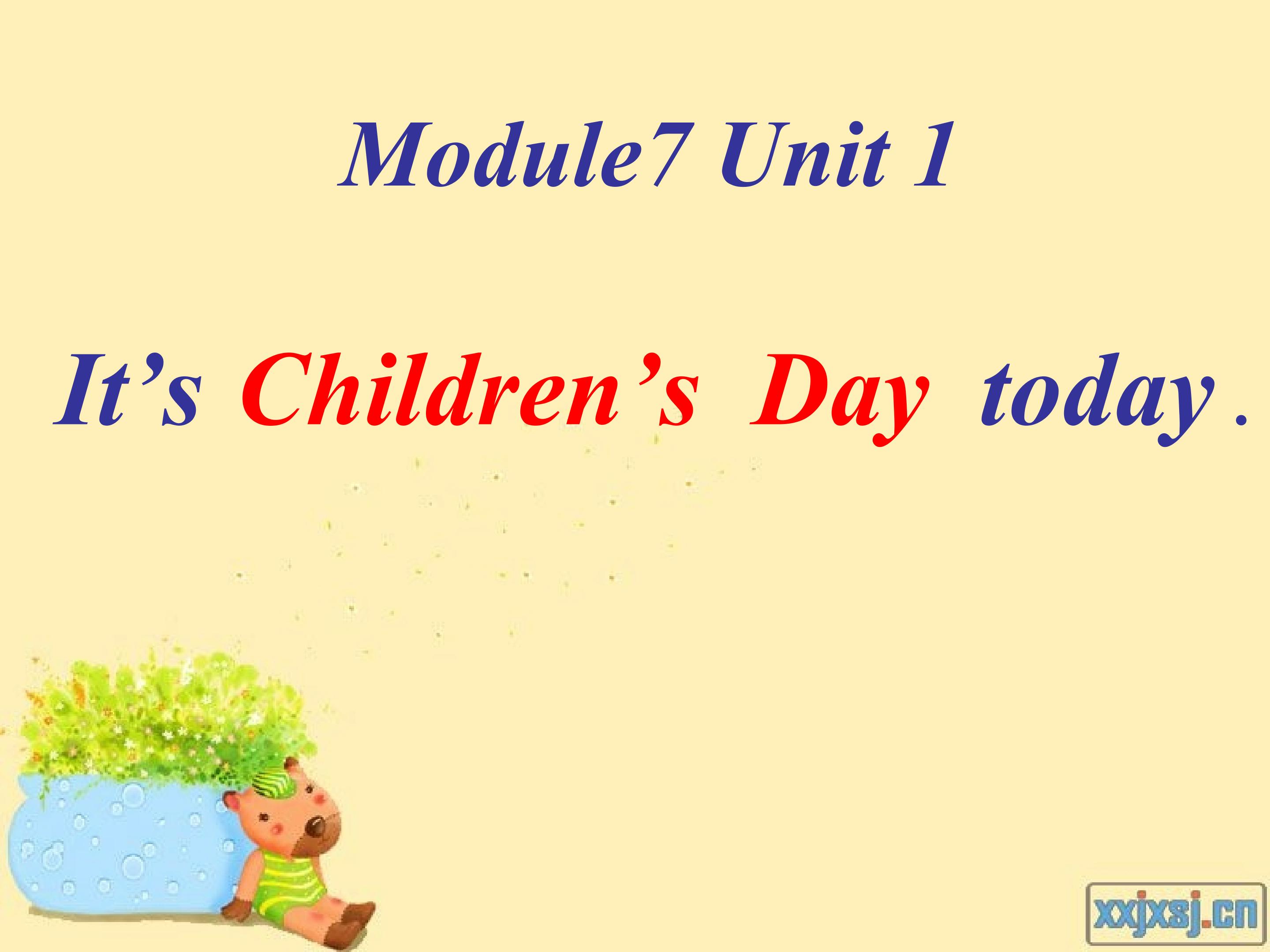 It's Children's Day today!