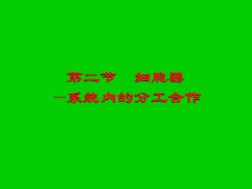 生物高中必修1第三章第二节课件1
