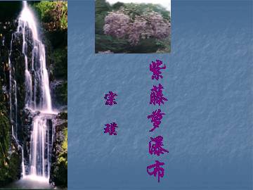 紫藤萝瀑布_课件5