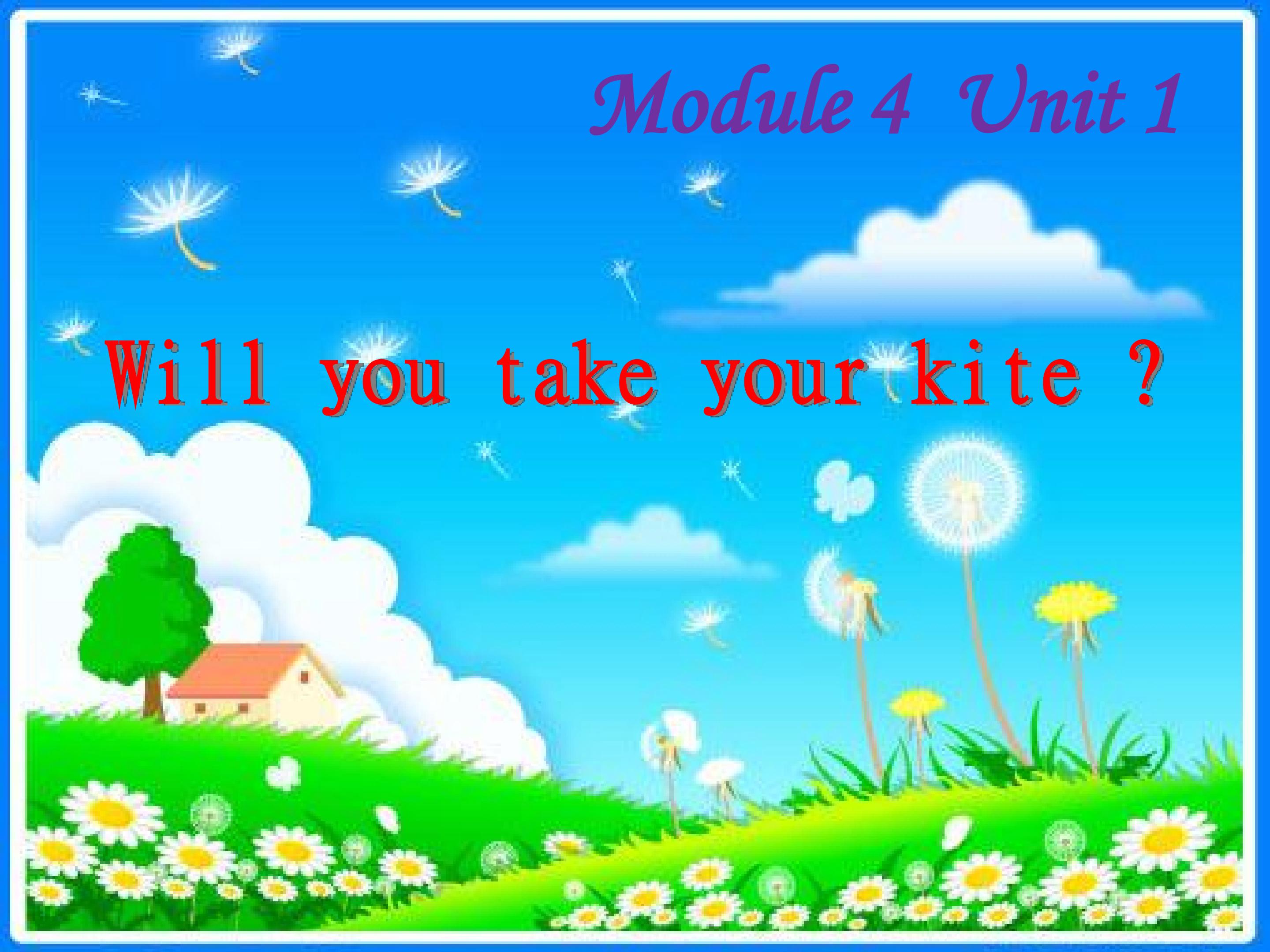 M4U1Will you take your kite?