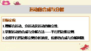运动的合成与分解_课件1