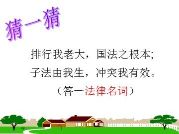 ○ 宪法是国家的根本大法