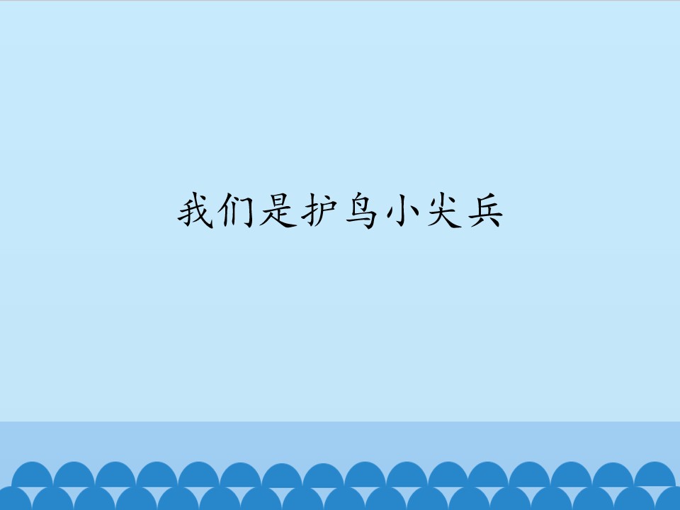 我们是护鸟小尖兵_课件1