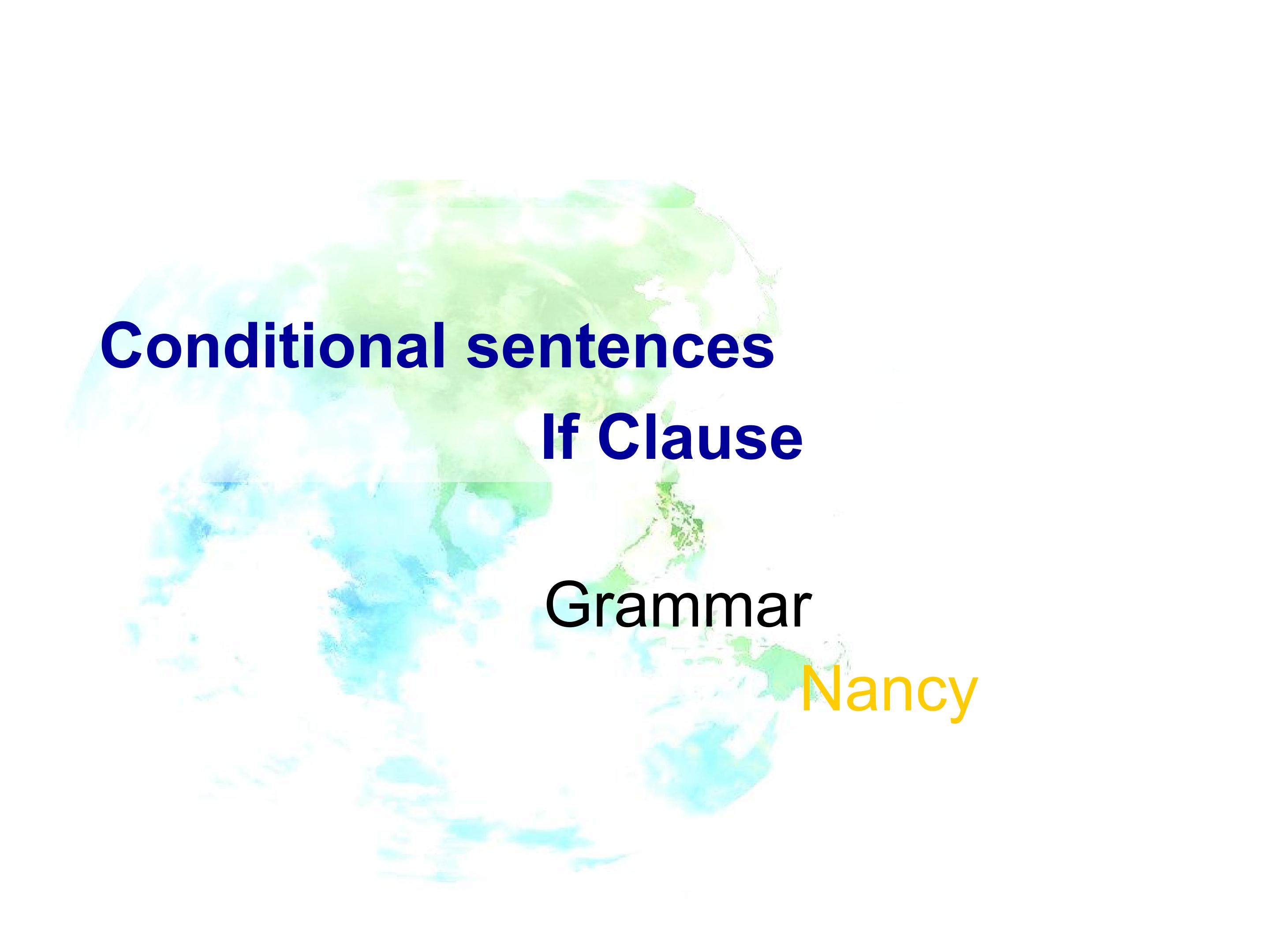 conditional sentences