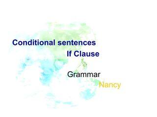 conditional sentences