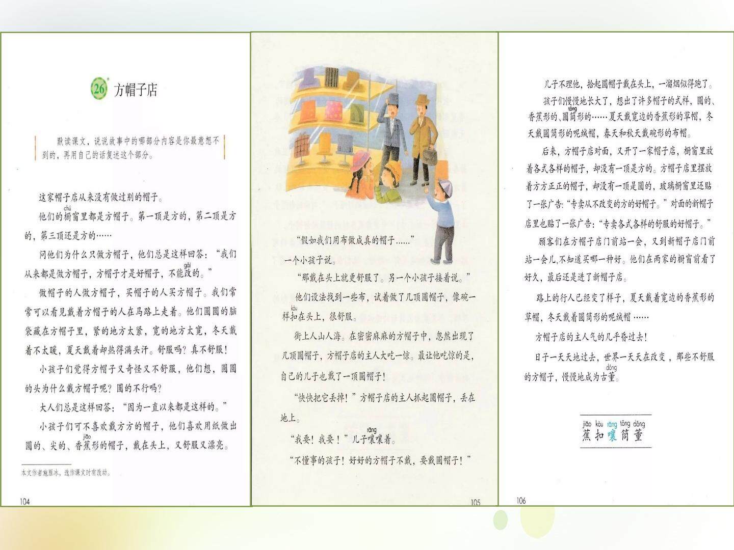 《方帽子店》课件（唐睿）