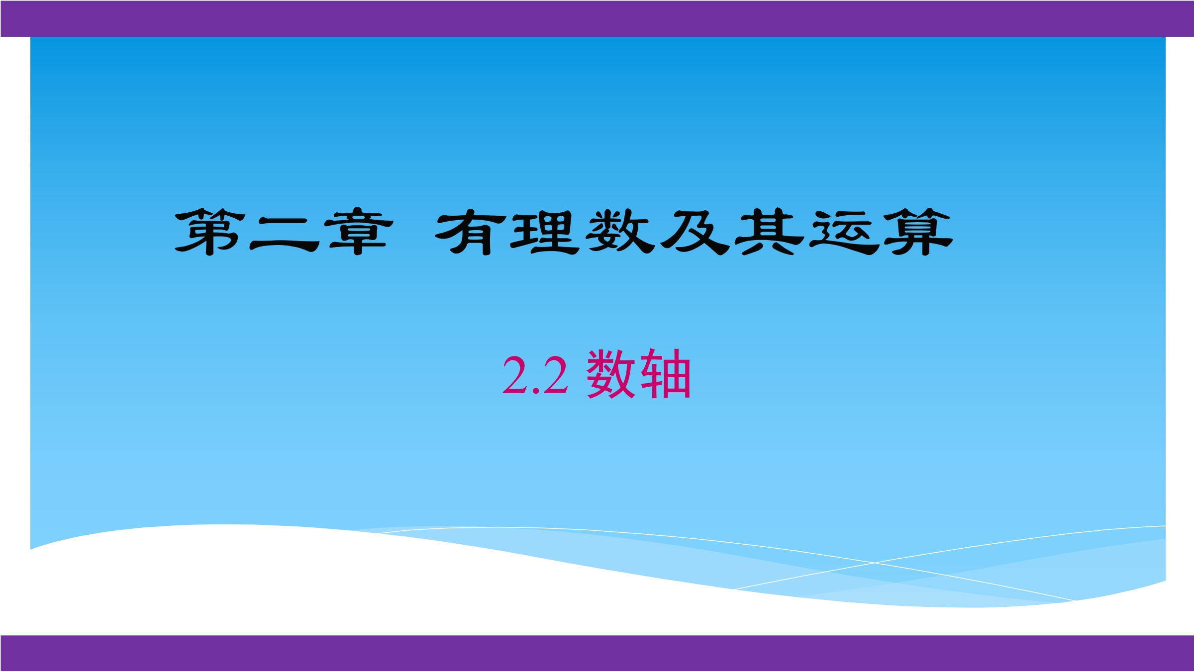 【★★】7年级数学北师大版上册课件第2章《2.2数轴》