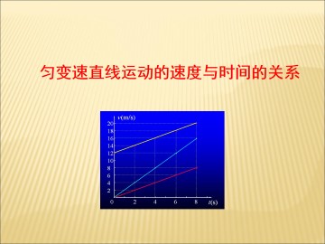 匀变速直线运动的速度与时间的关系_课件6