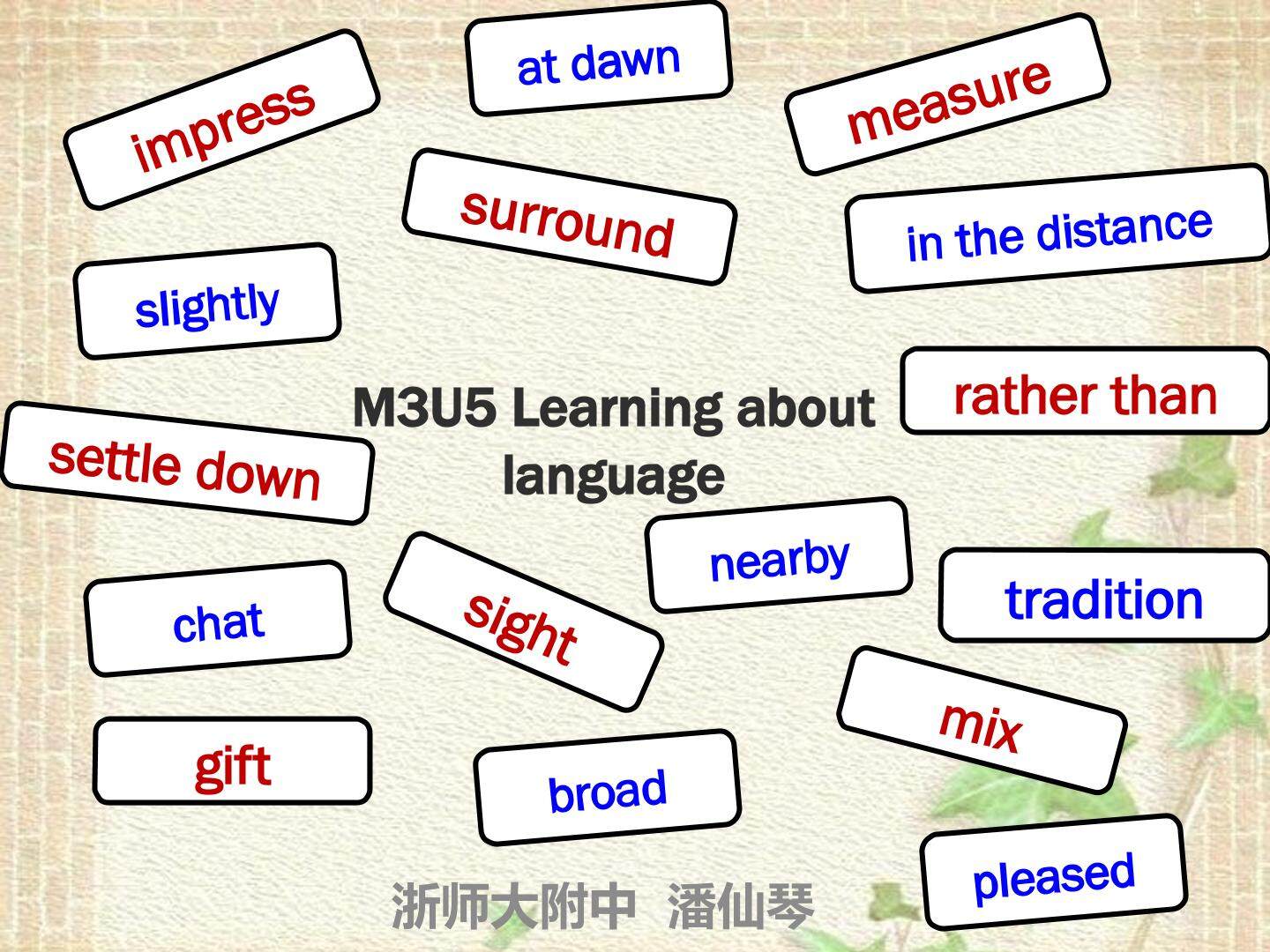 Learning about Language