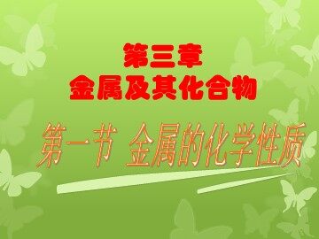 第一节 金属的化学性质
