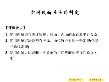 空间线面关系的判定_课件2