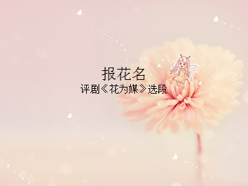 报花名  评剧《花为媒》选段_课件1