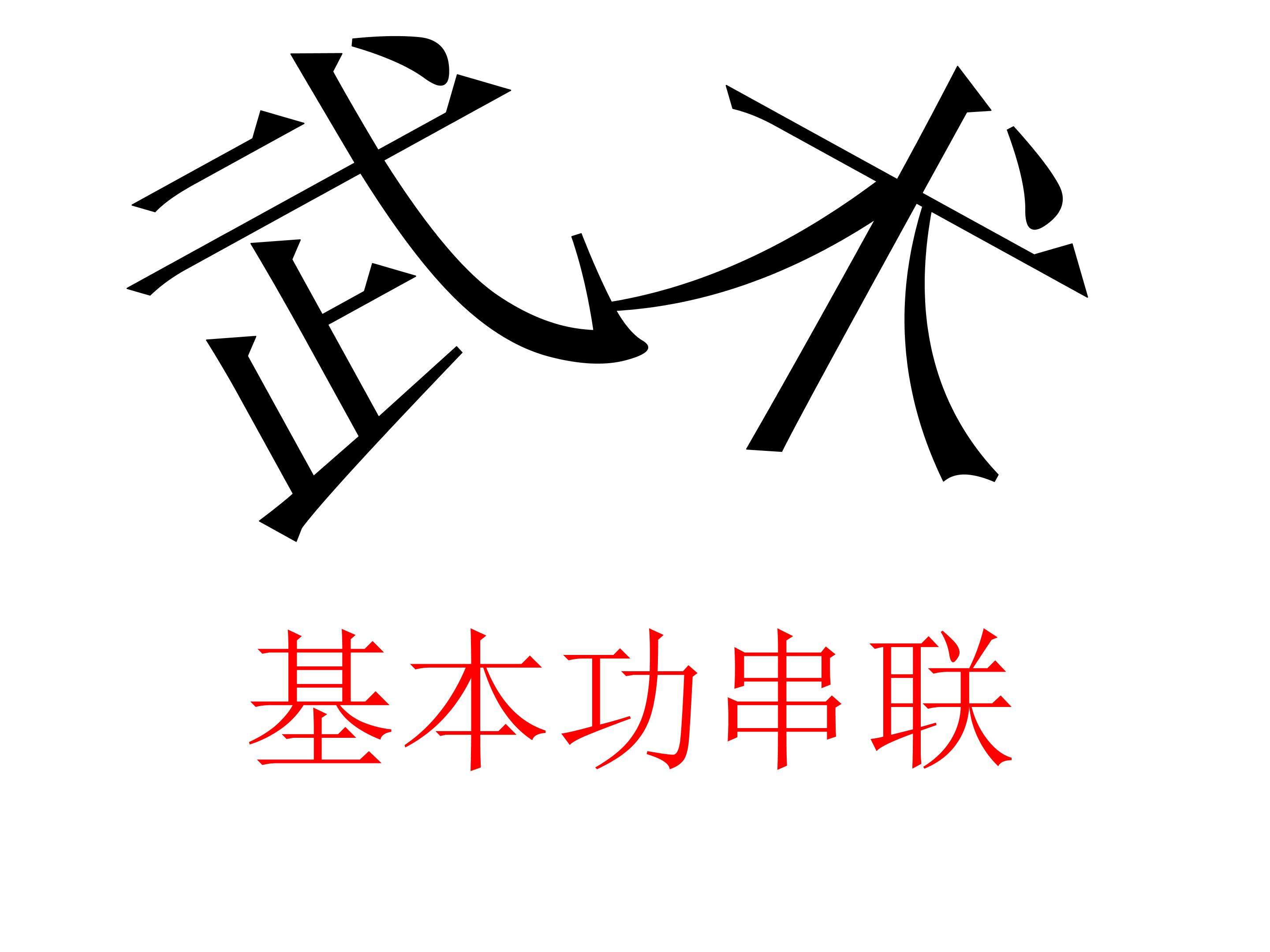 武术基本功串联