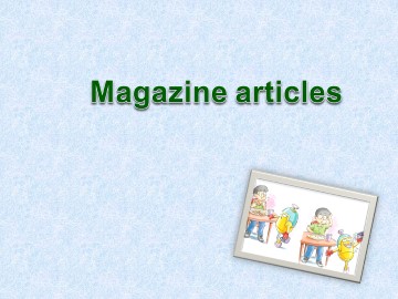 Magazine articles_课件1