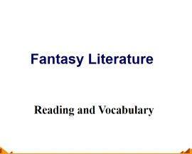 Fantasy Literature_课件11