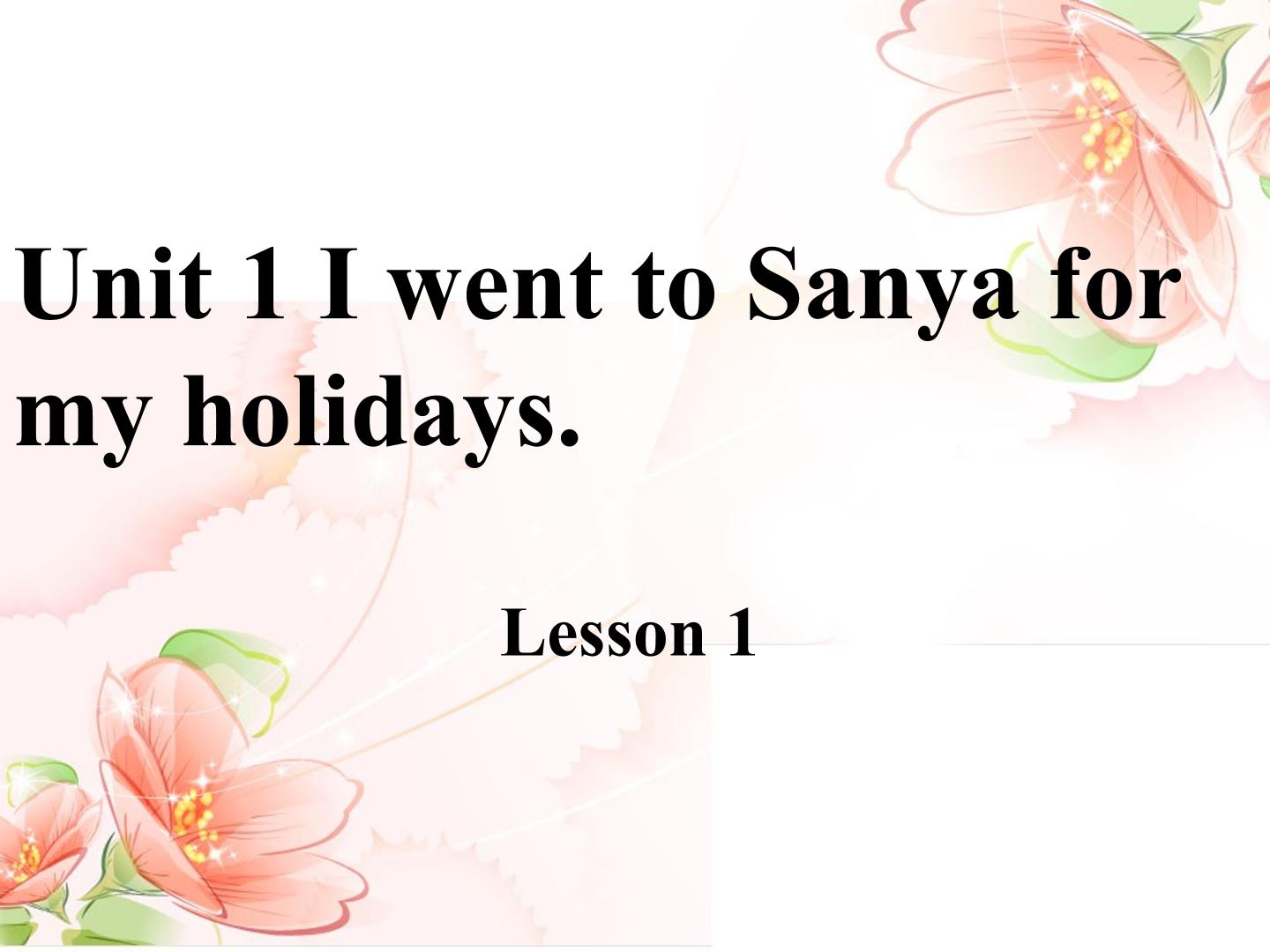 I  went to  sanya for  my  holidays