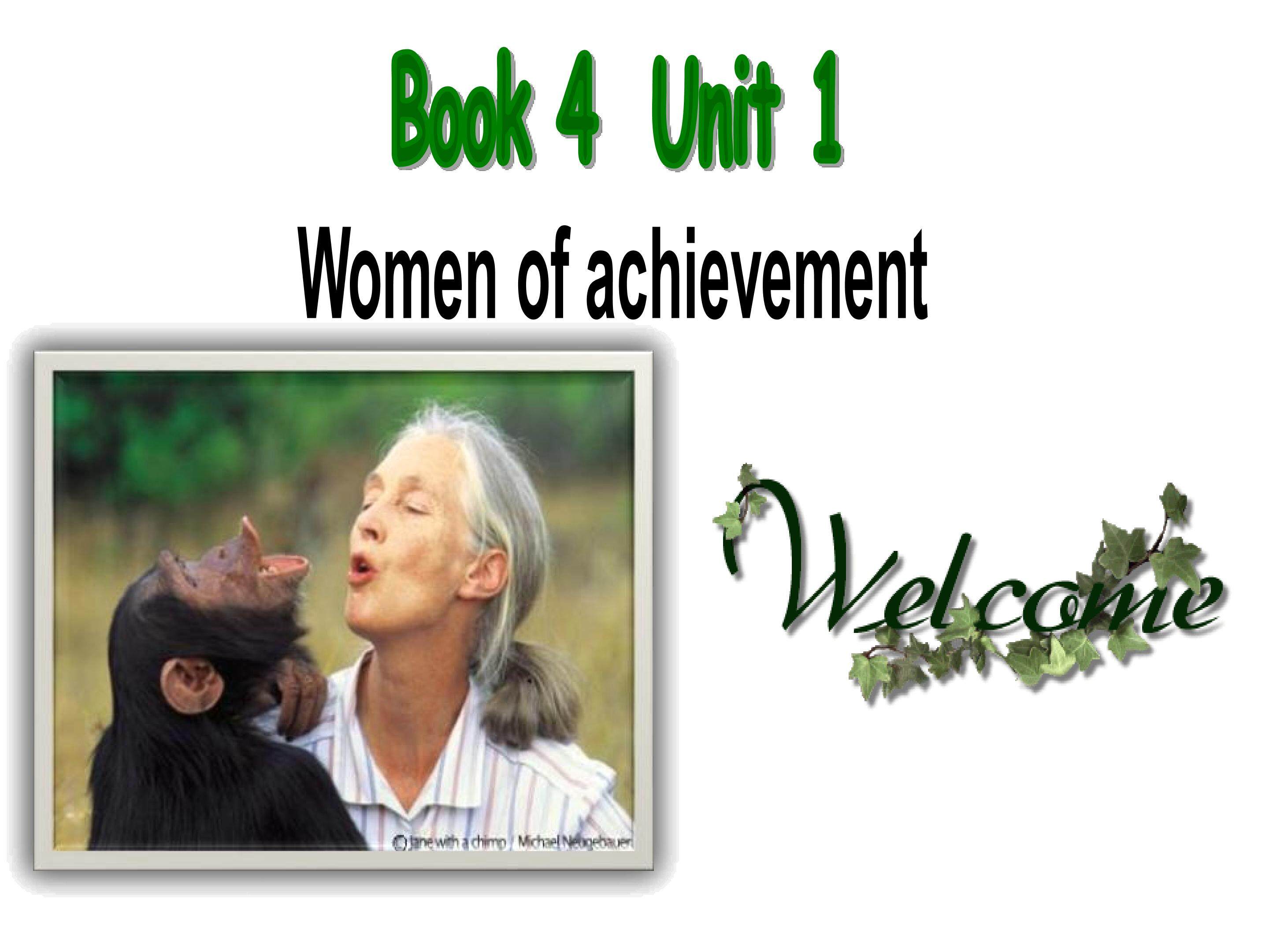 unit 1 women of achivement