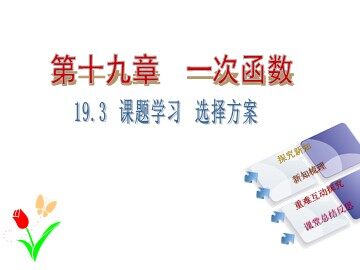 19.3 课题学习     选择方案