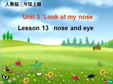 Unit 3  Look at my nose.