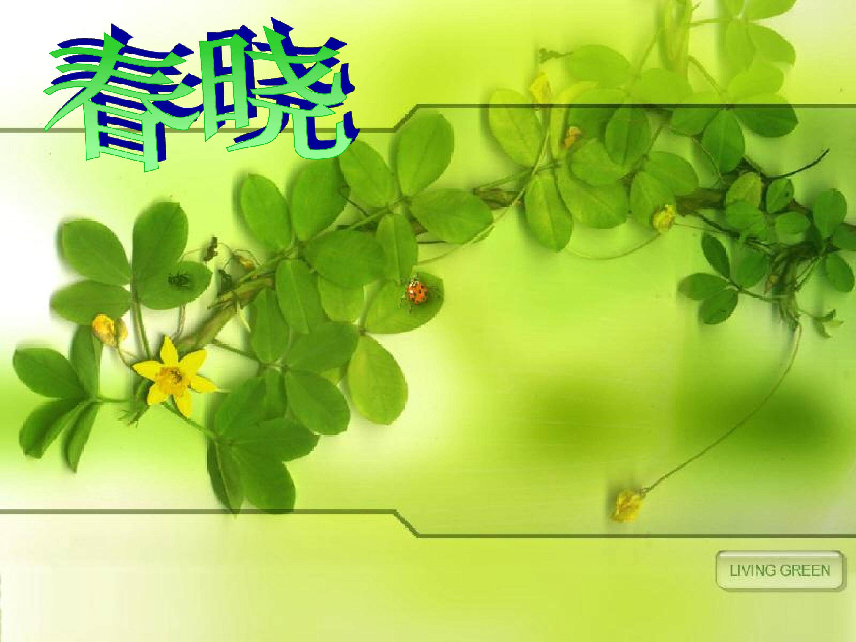《春晓》