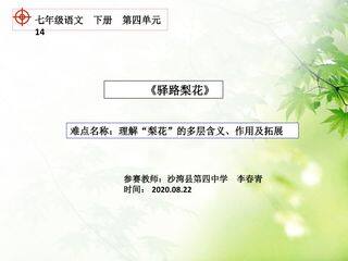 驿路梨花