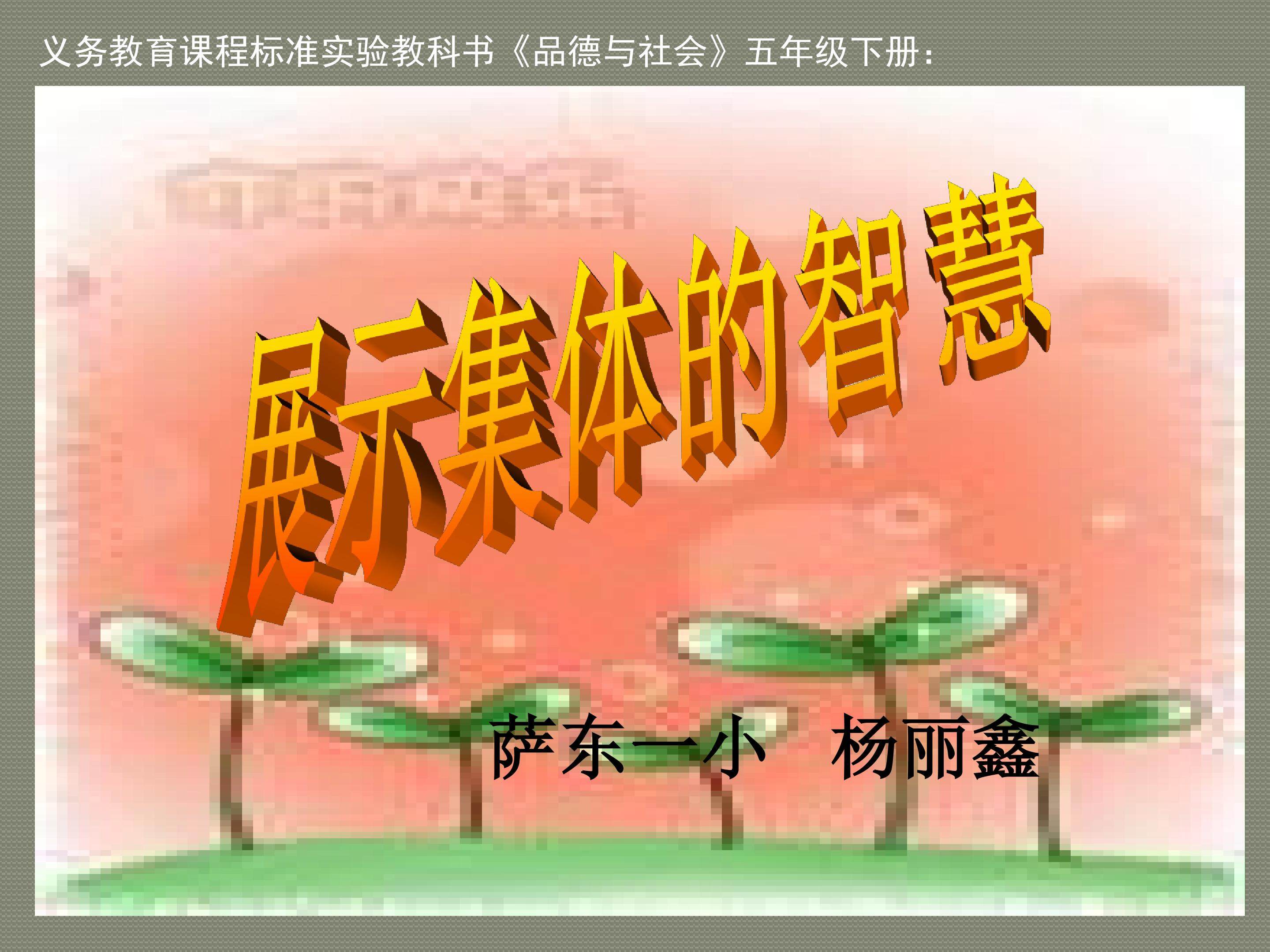 展示集体智慧