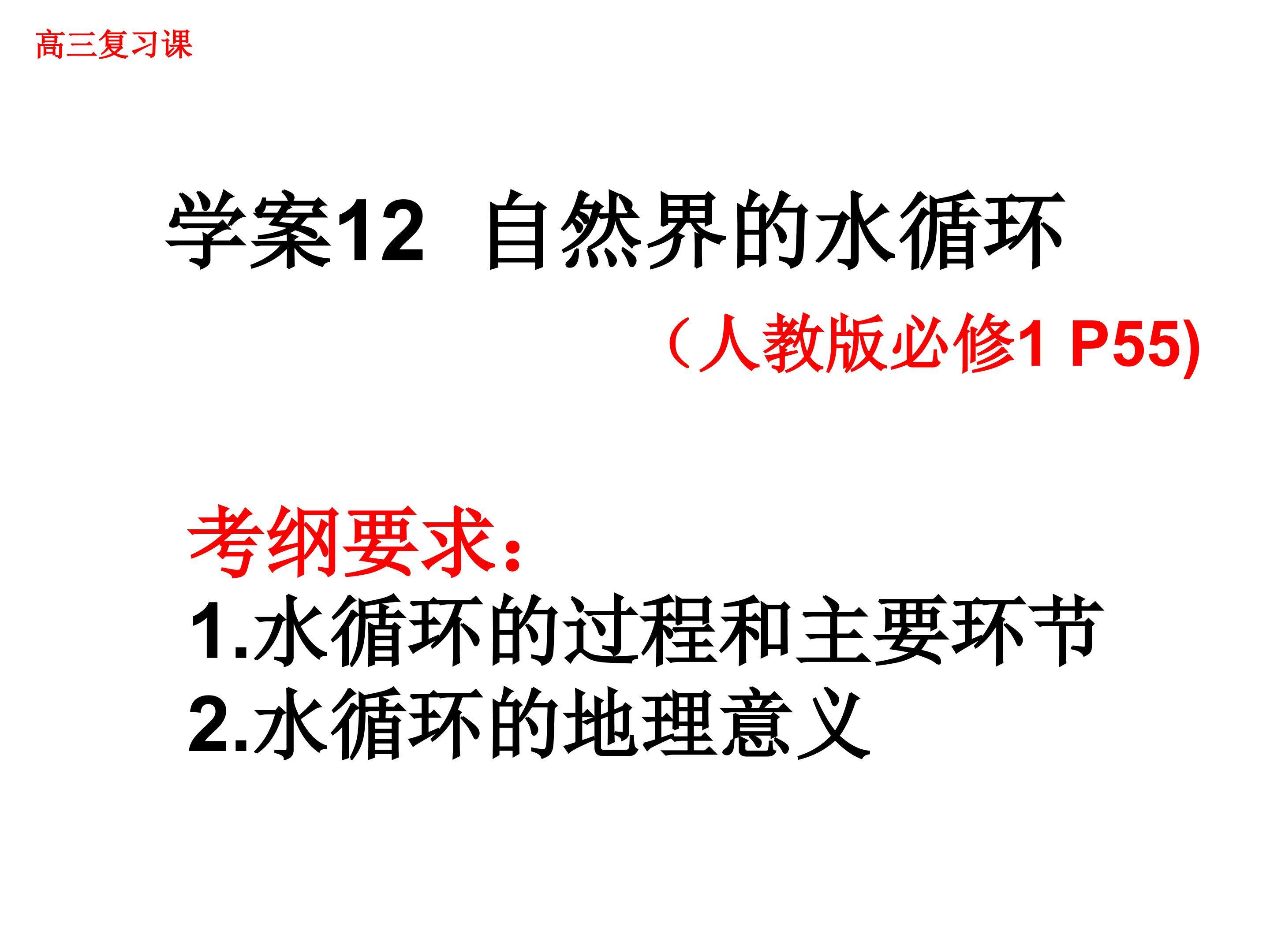 自然界的水循环