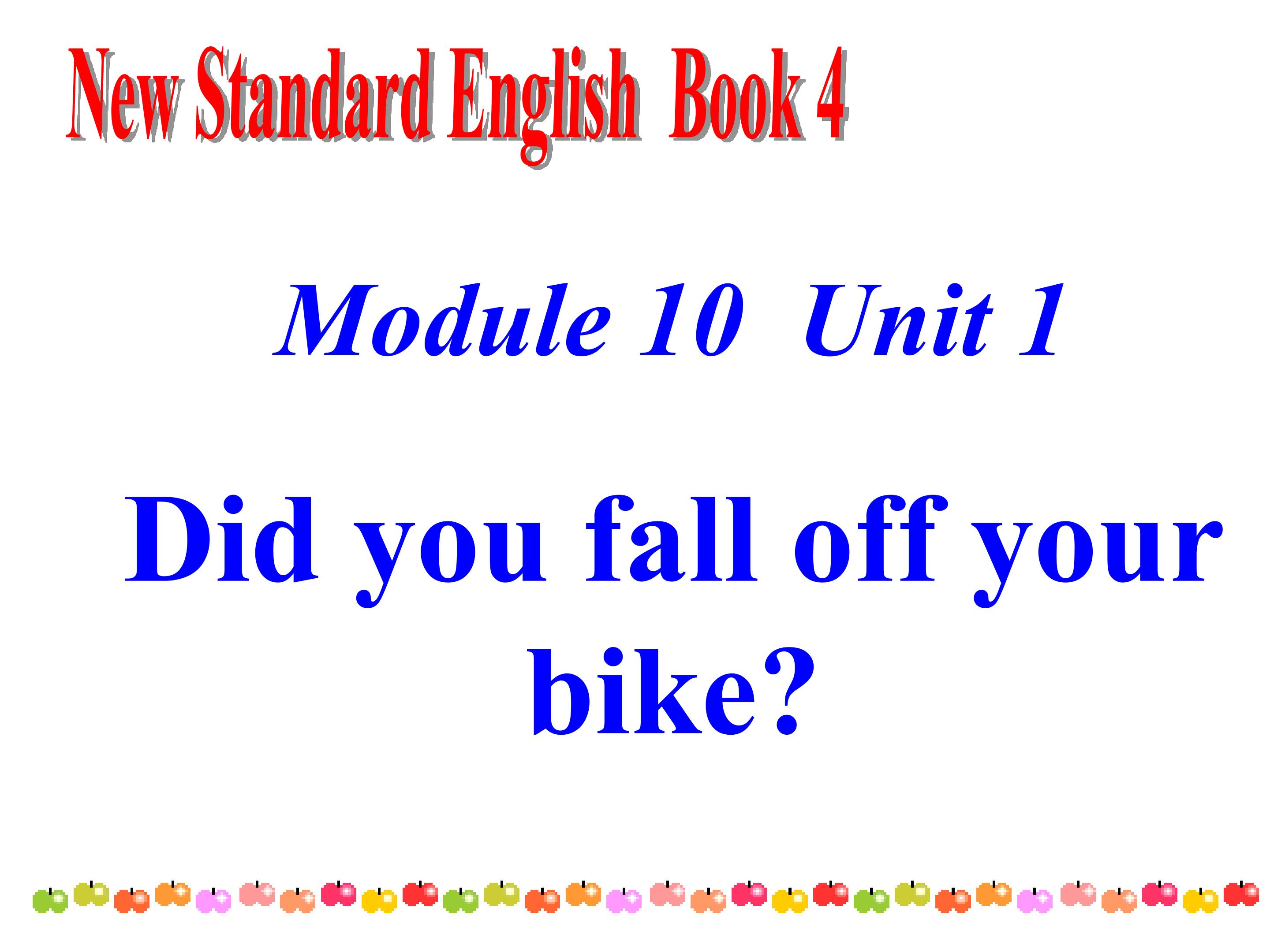 《Did you fall off your bike?》