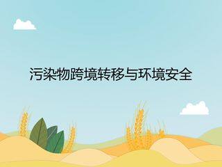 污染物跨境转移与环境安全