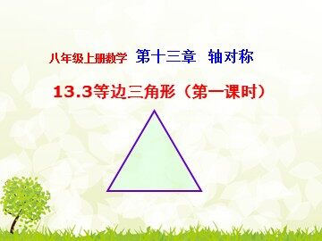 13.3.2等边三角形