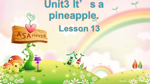 Unit 3 It's a pineapple.