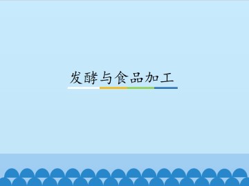 发酵与食品加工_课件1