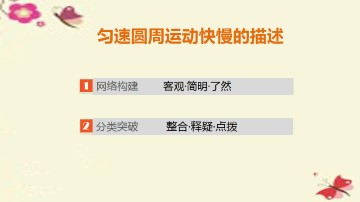 匀速圆周运动快慢的描述_课件1