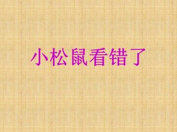 小松鼠看错了_课件1
